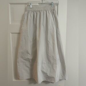 Tibi Nylon White Skirt. Size small.